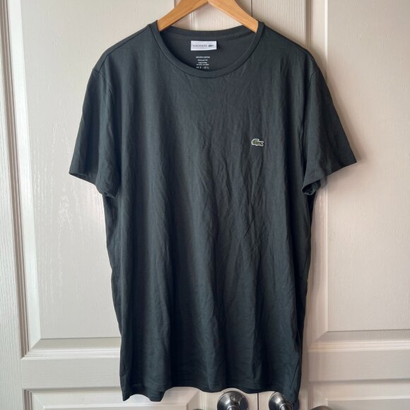 Lacoste Crewneck Dark Green Shirt - Picture 1 of 6